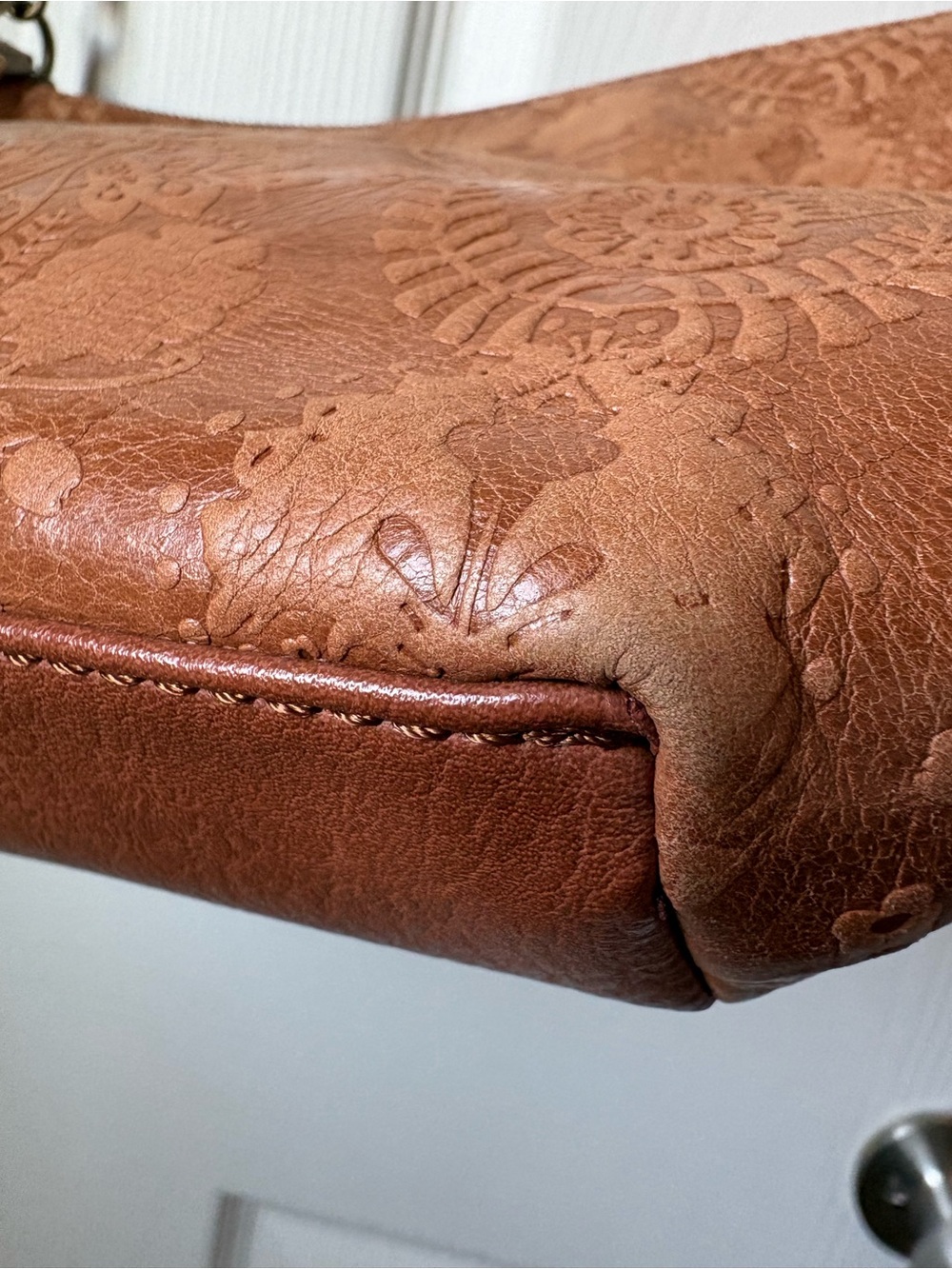 The Sak Leather Tooled Floral Boho Bag - Picture 5 of 11